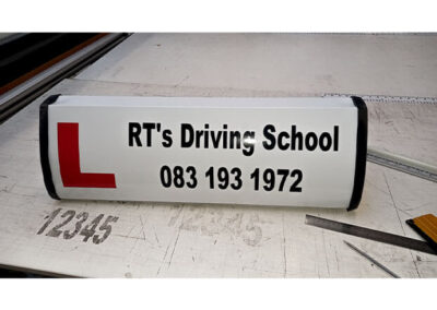 rt driving school roofsign