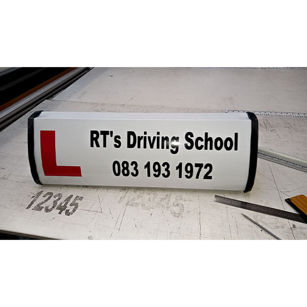 rt driving school roofsign